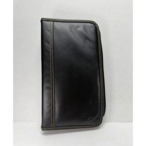 Case Logic Black Faux Leather CD DVD Storage Binder Case 03-22500 Zip Closure